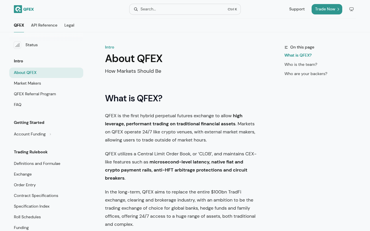 Qfex screenshot