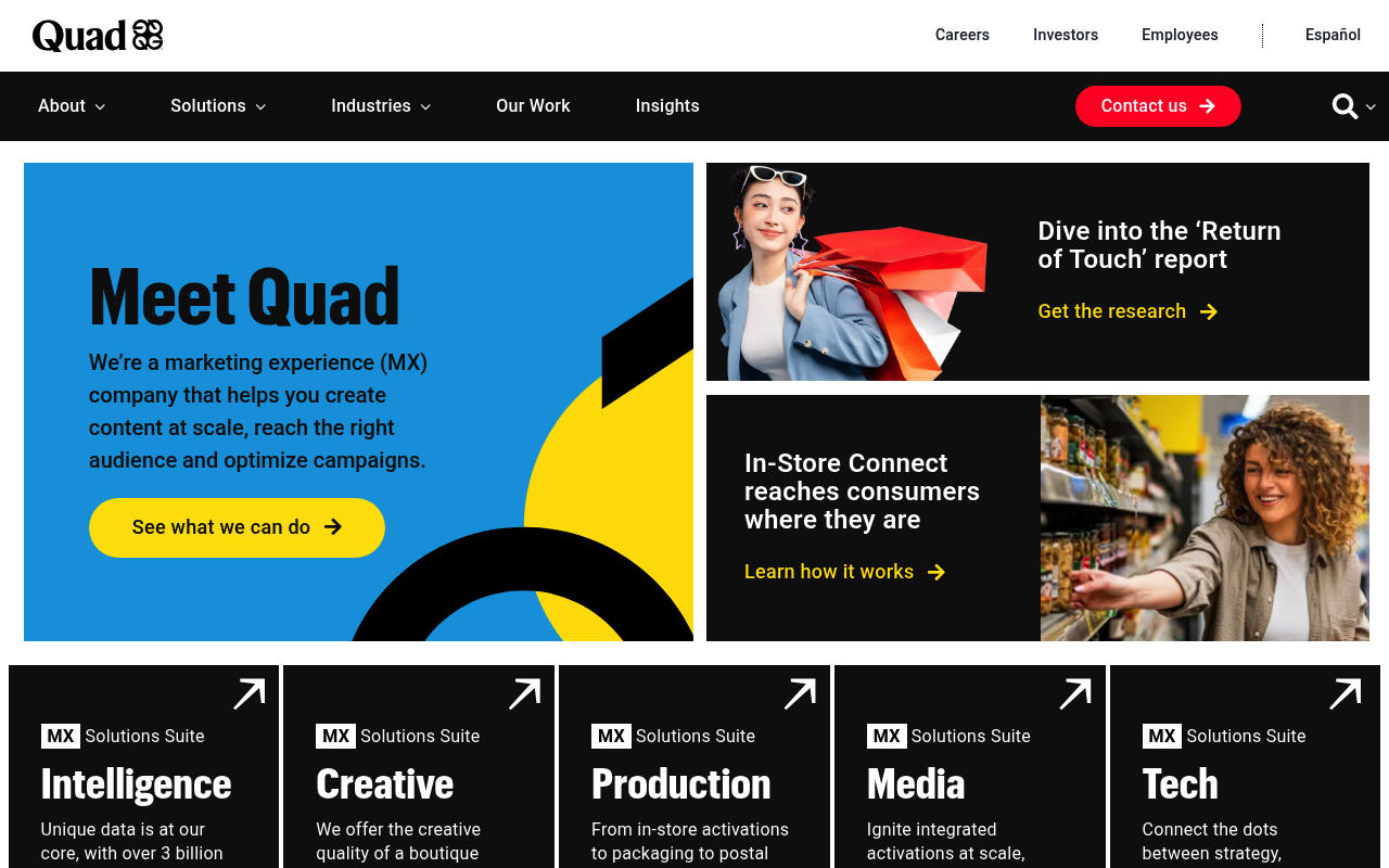 Quad/Graphics screenshot