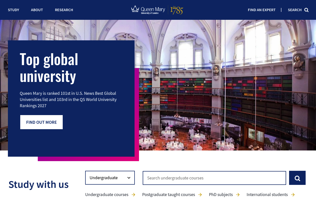 Queen Mary University of London screenshot