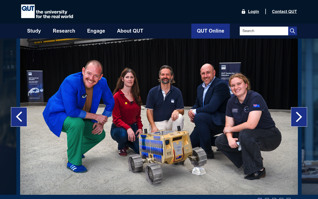 Queensland University of Technology screenshot
