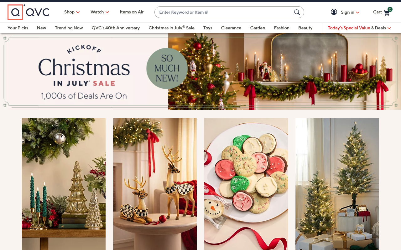 QVC screenshot