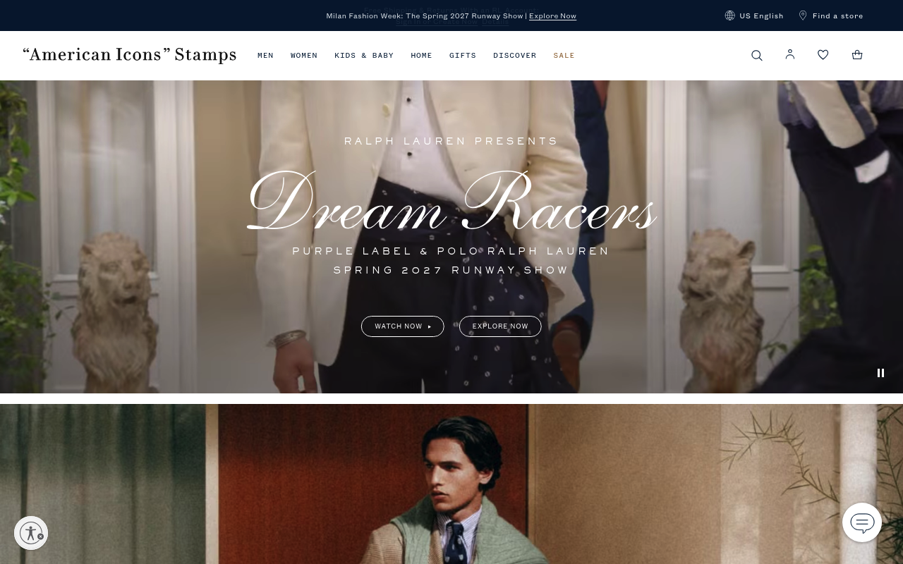 Ralph Lauren screenshot