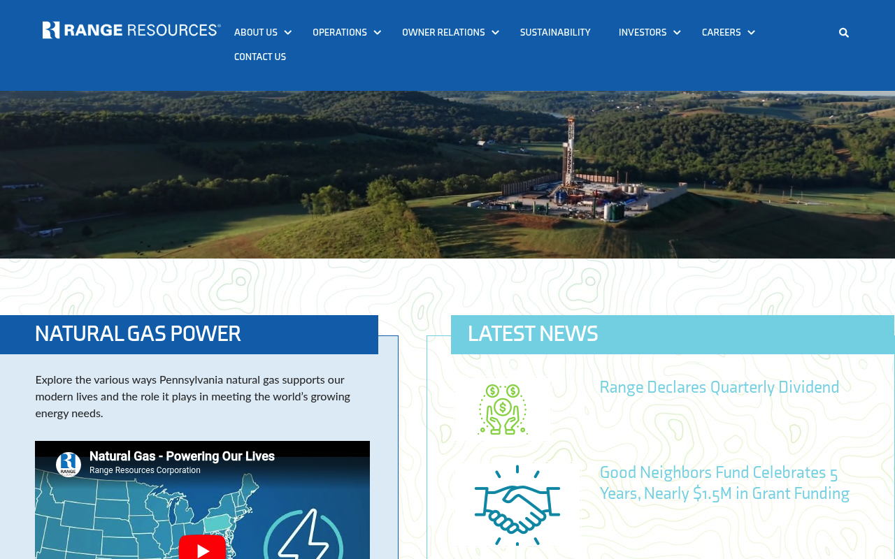 Range Resources screenshot