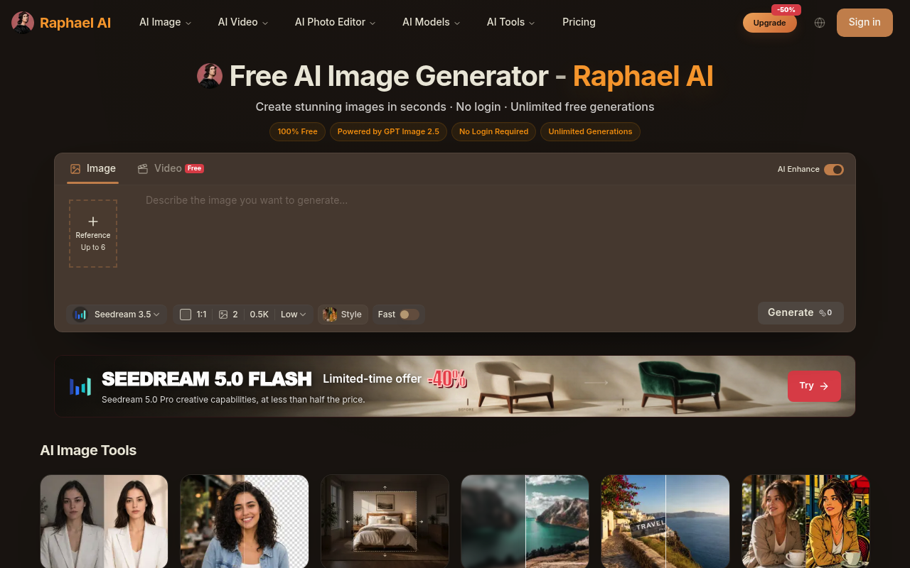 Raphael AI screenshot