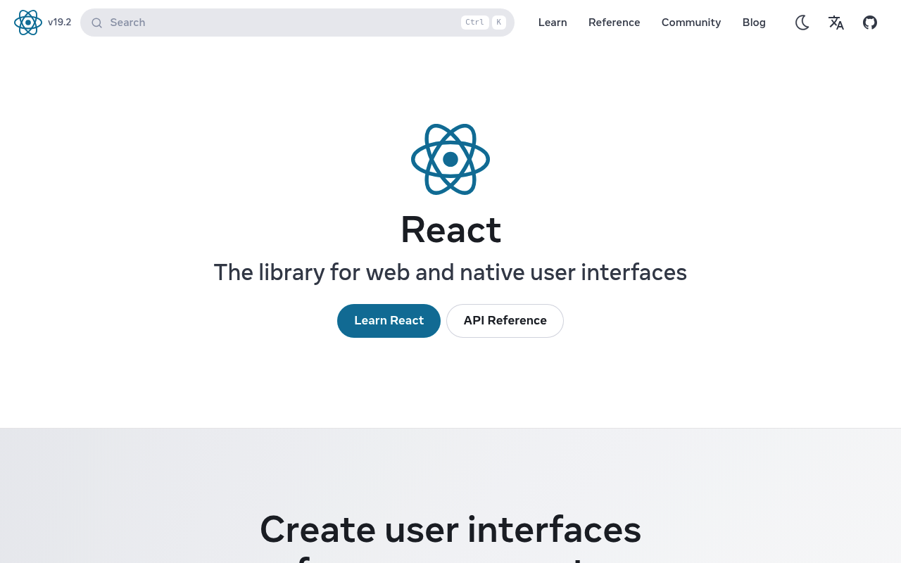 React Foundation screenshot