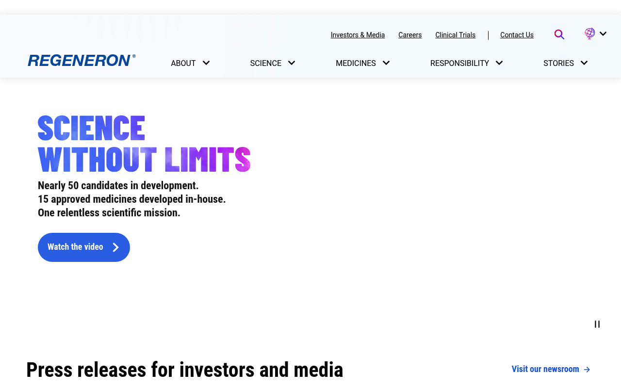 Regeneron Pharmaceuticals screenshot