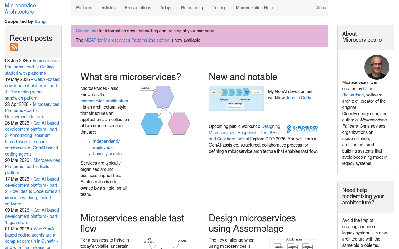 RESTful Microservices screenshot