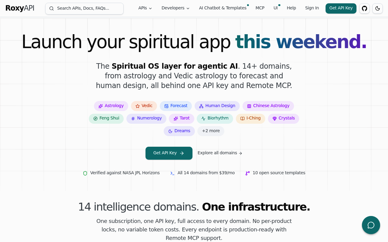 RoxyAPI screenshot