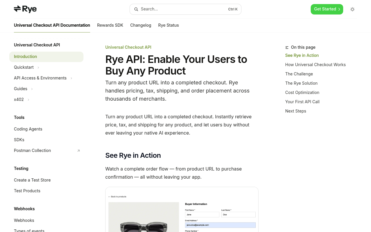 Rye screenshot