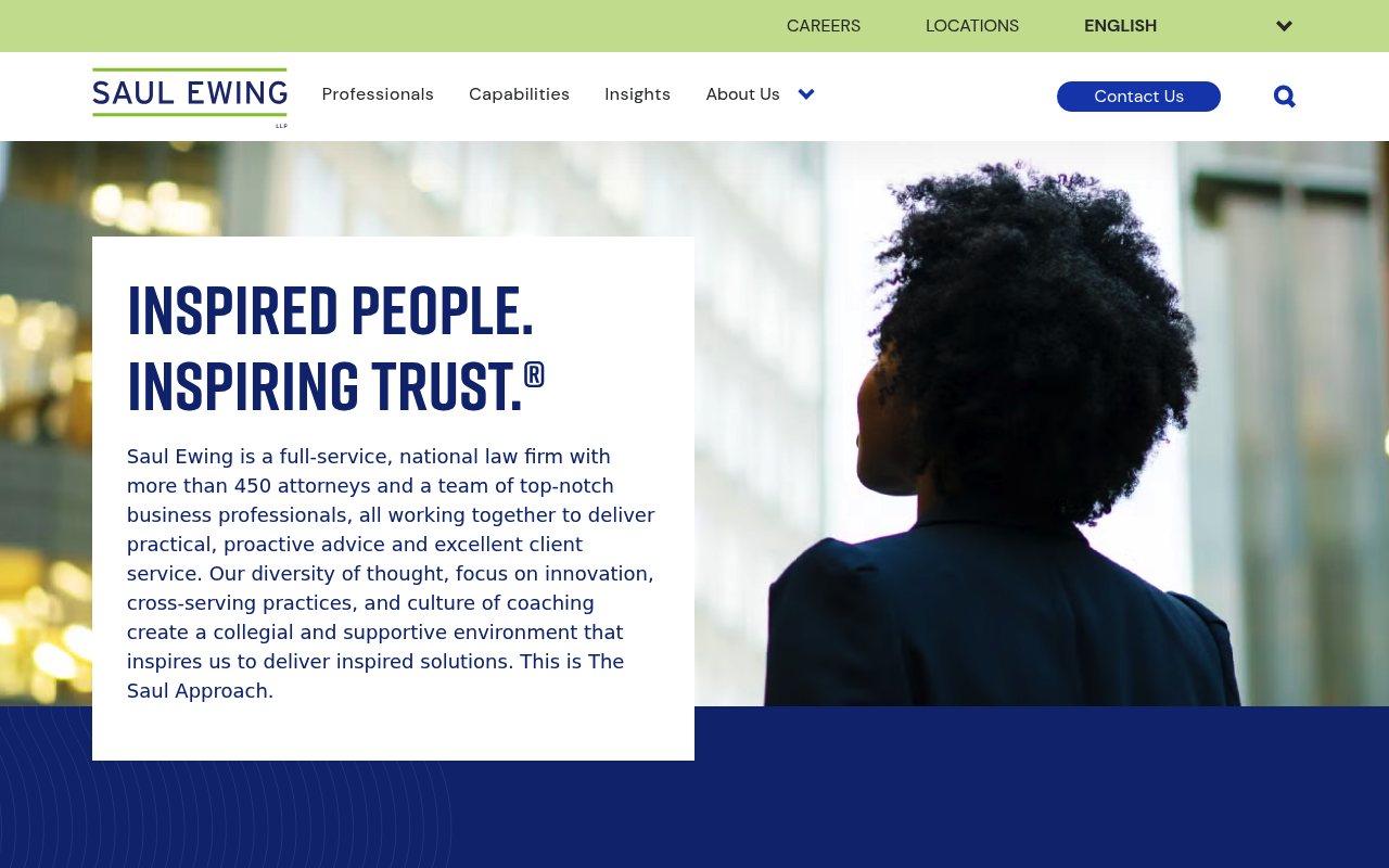Saul Ewing LLP screenshot