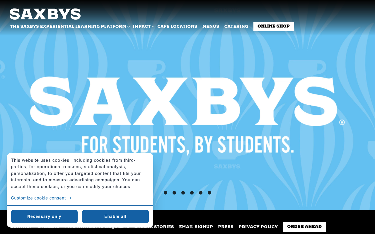 Saxbys Coffee screenshot