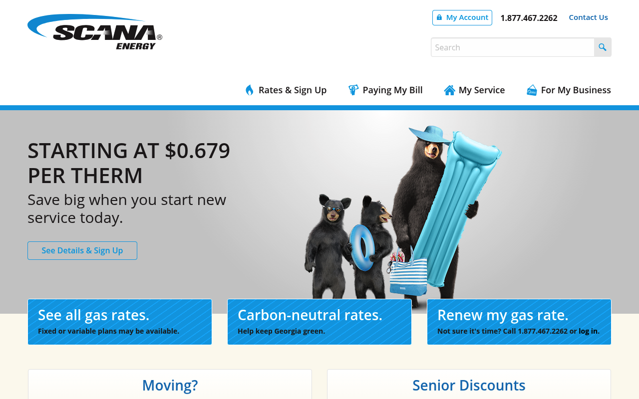 SCANA Corporation screenshot