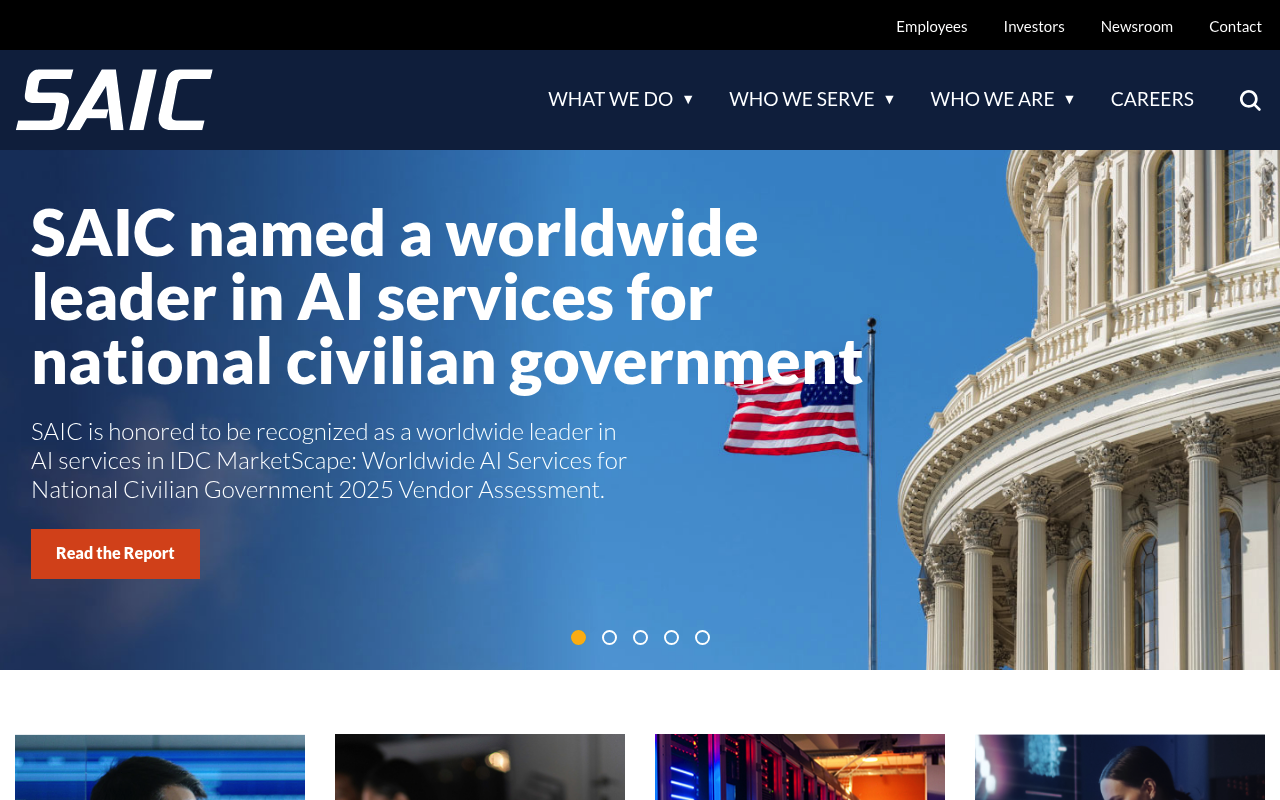 Science Applications International Corporation (SAIC) screenshot