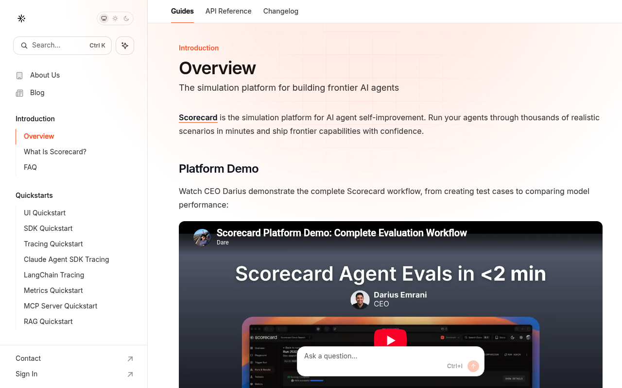 Scorecard screenshot