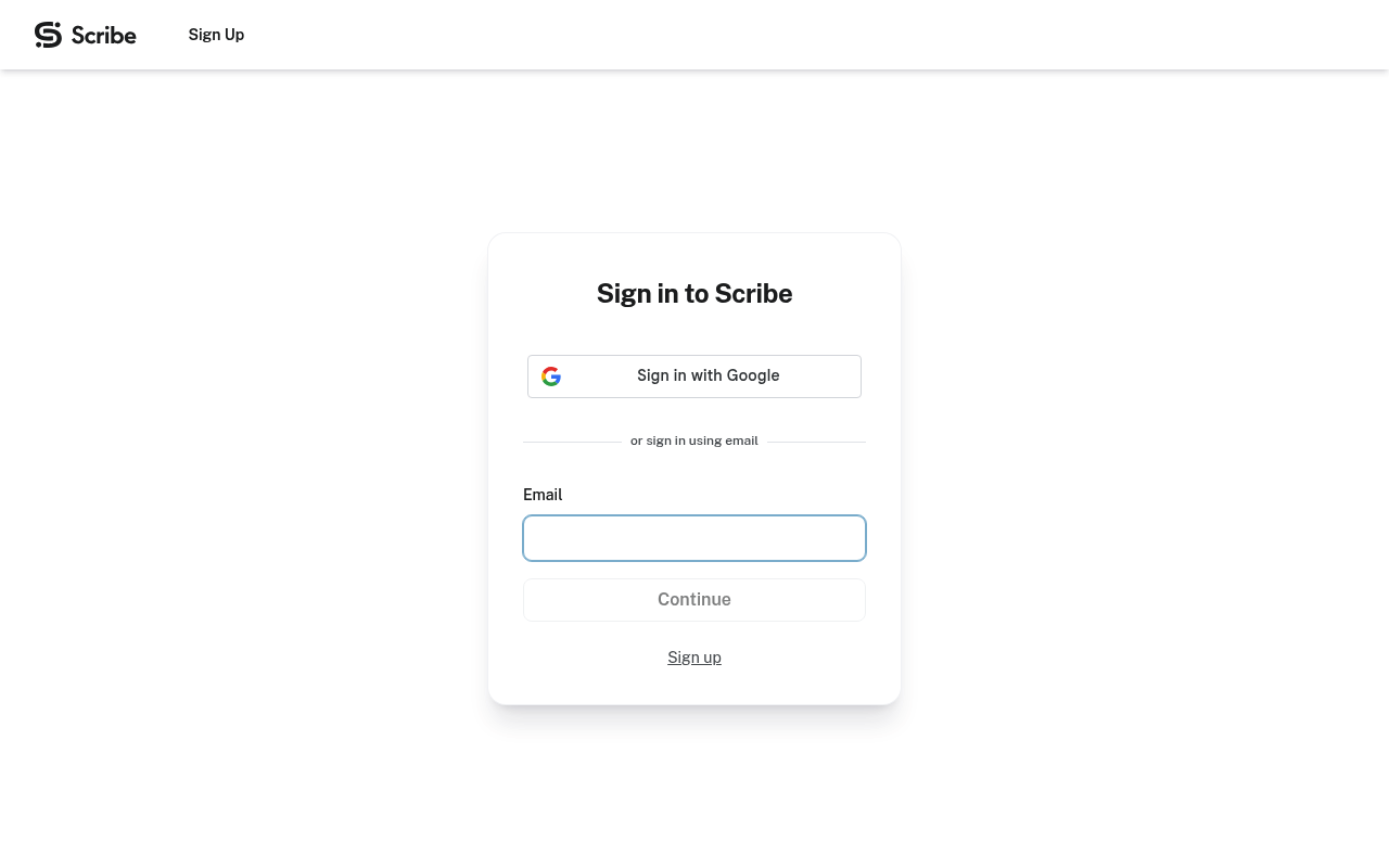 Scribe screenshot