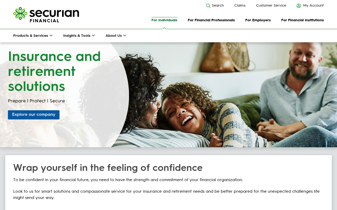 Securian Financial Group screenshot