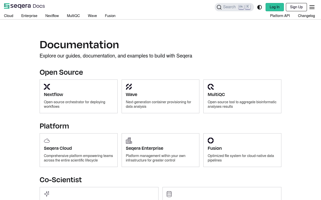 Seqera Labs screenshot