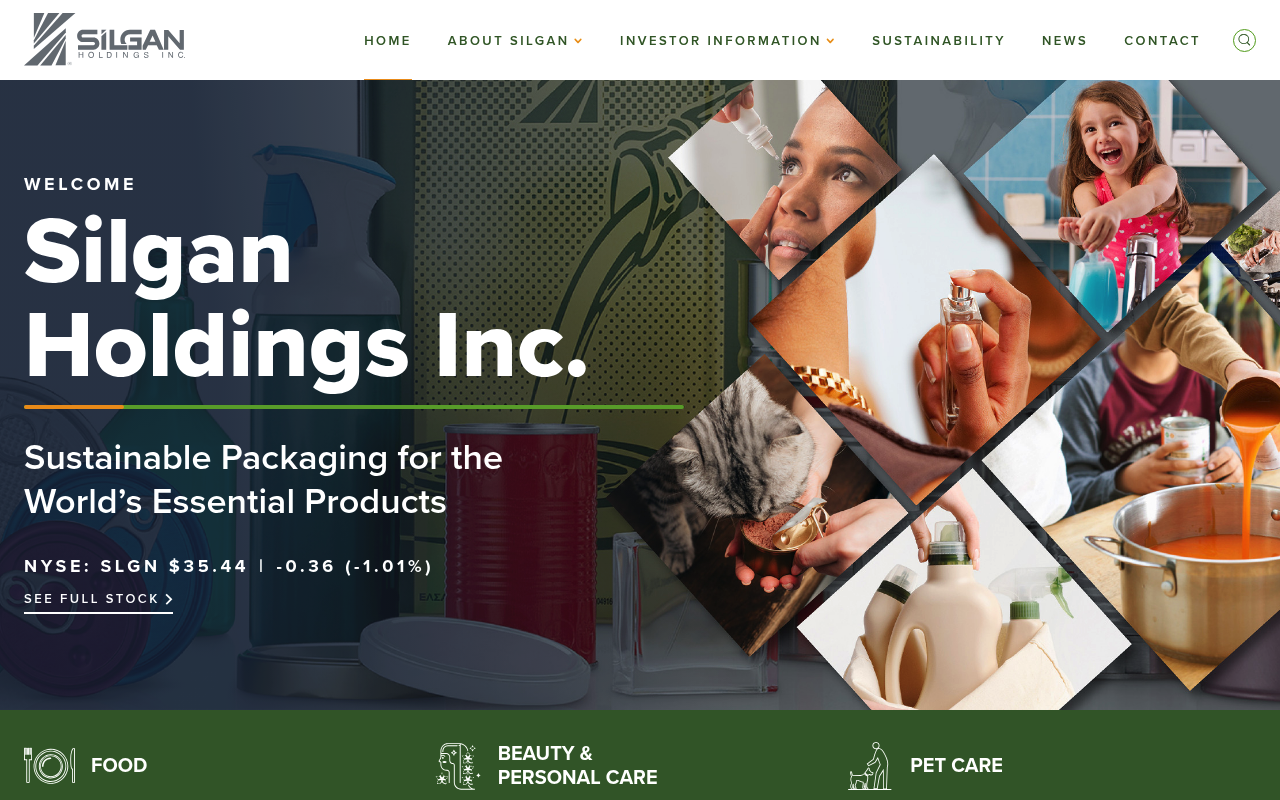 Silgan Holdings screenshot