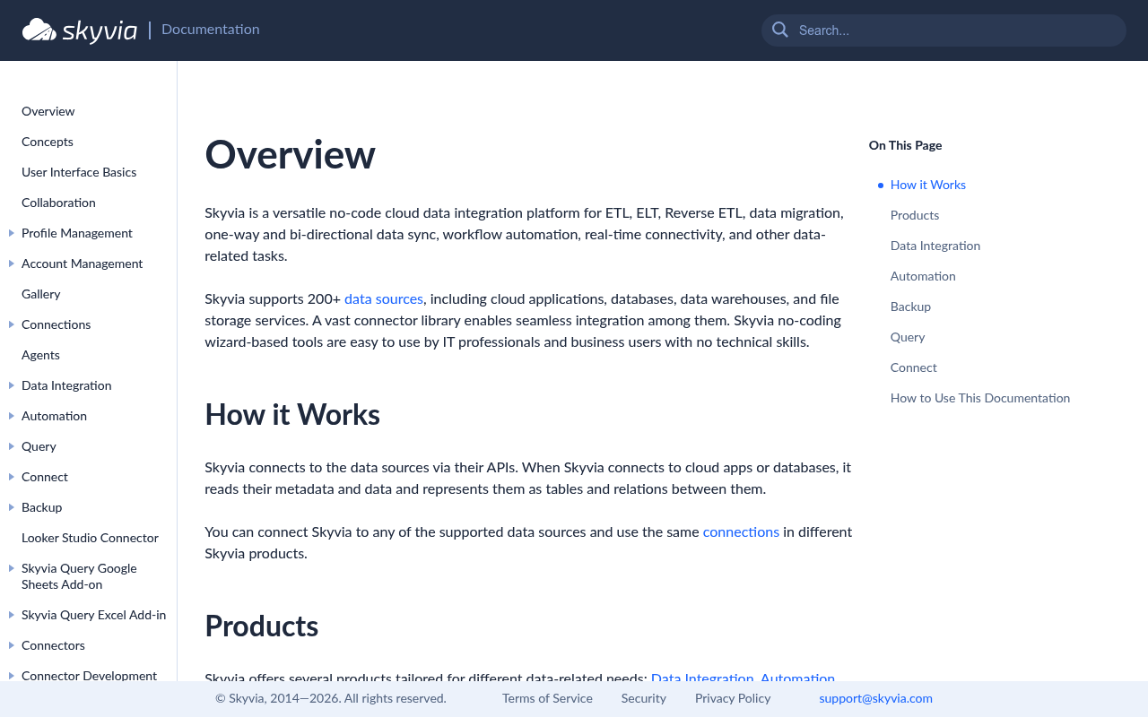 Skyvia screenshot