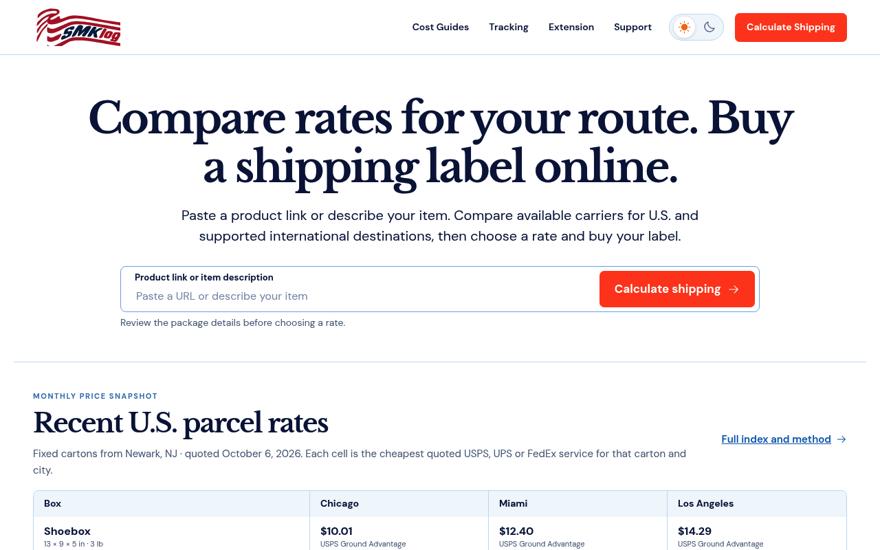 SMKlog website screenshot