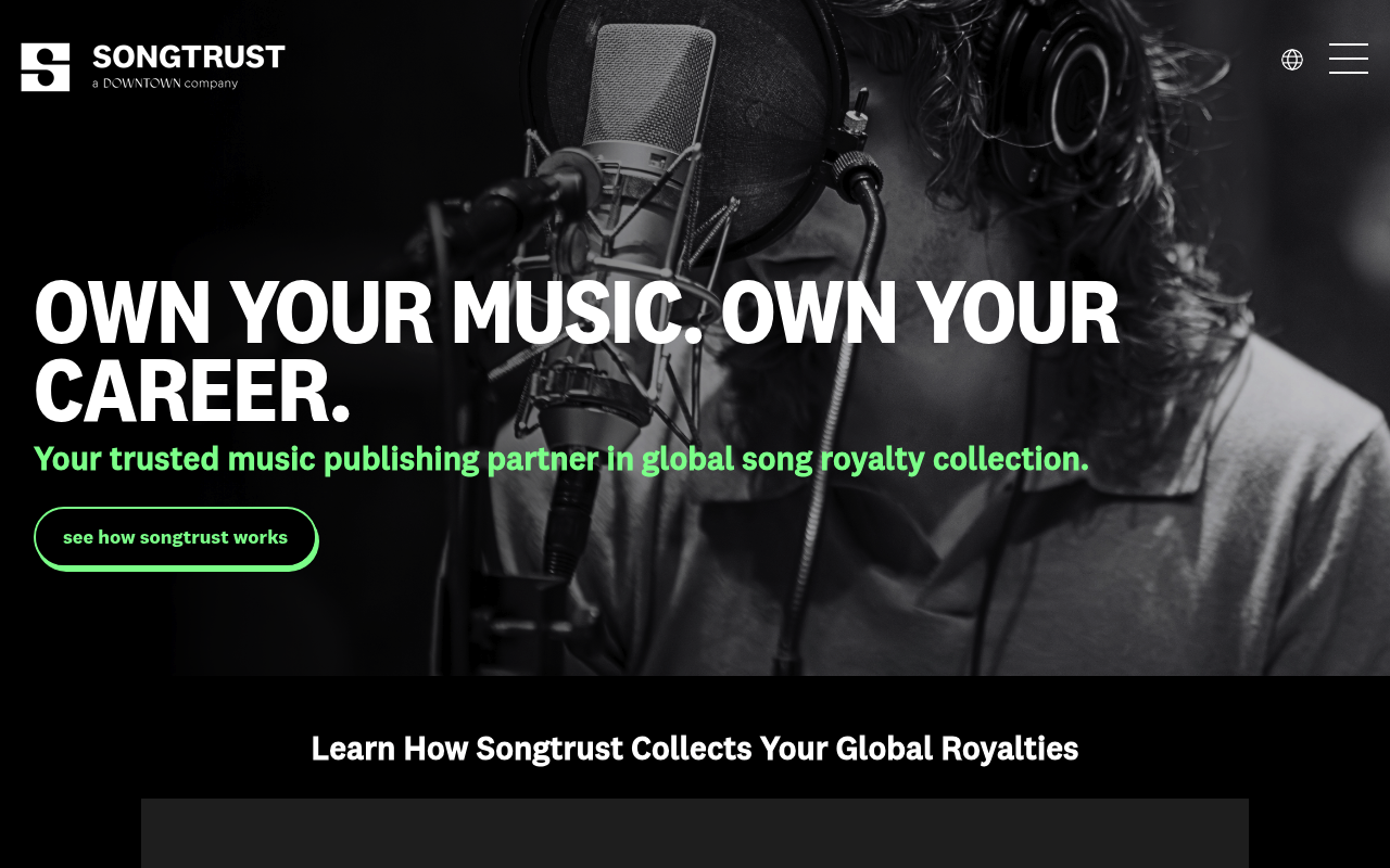 Songtrust screenshot