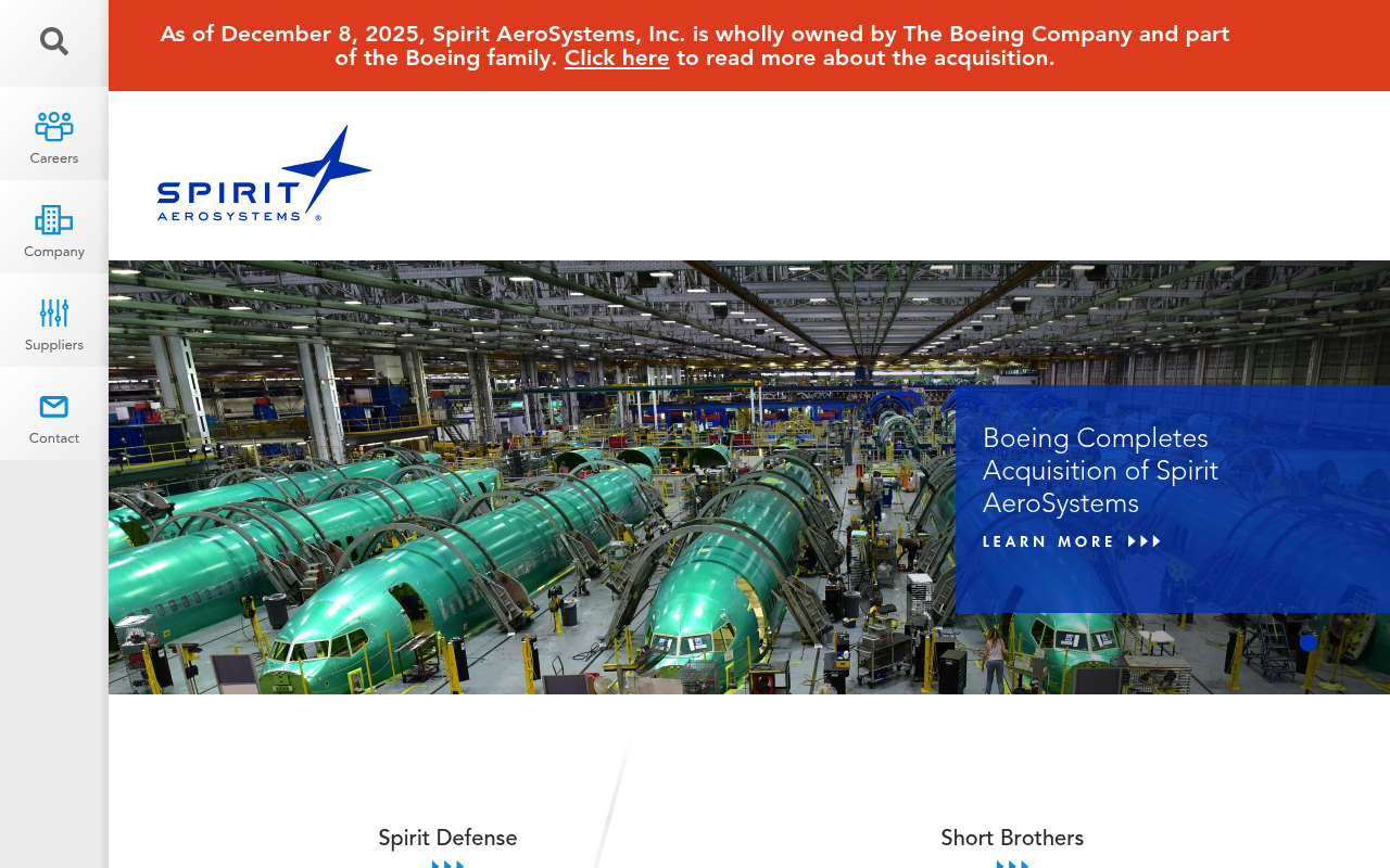 Spirit AeroSystems Holdings screenshot