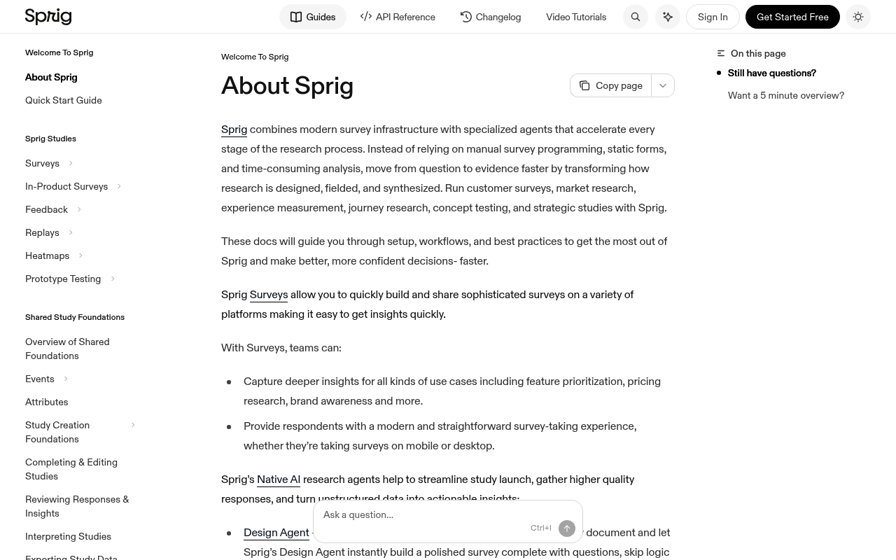 Sprig screenshot