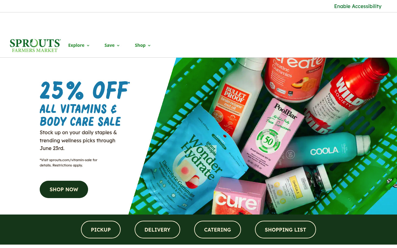 Sprouts Farmers Market screenshot