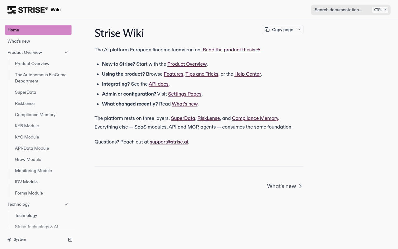 Strise screenshot