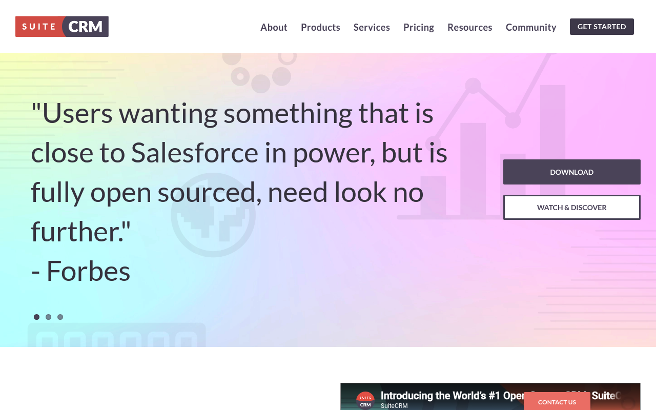 SuiteCRM screenshot
