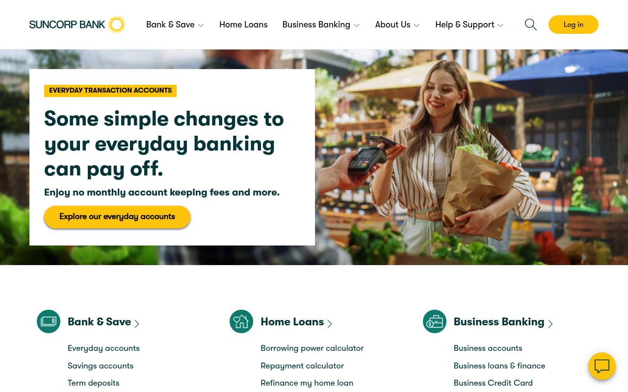 Suncorp Bank screenshot