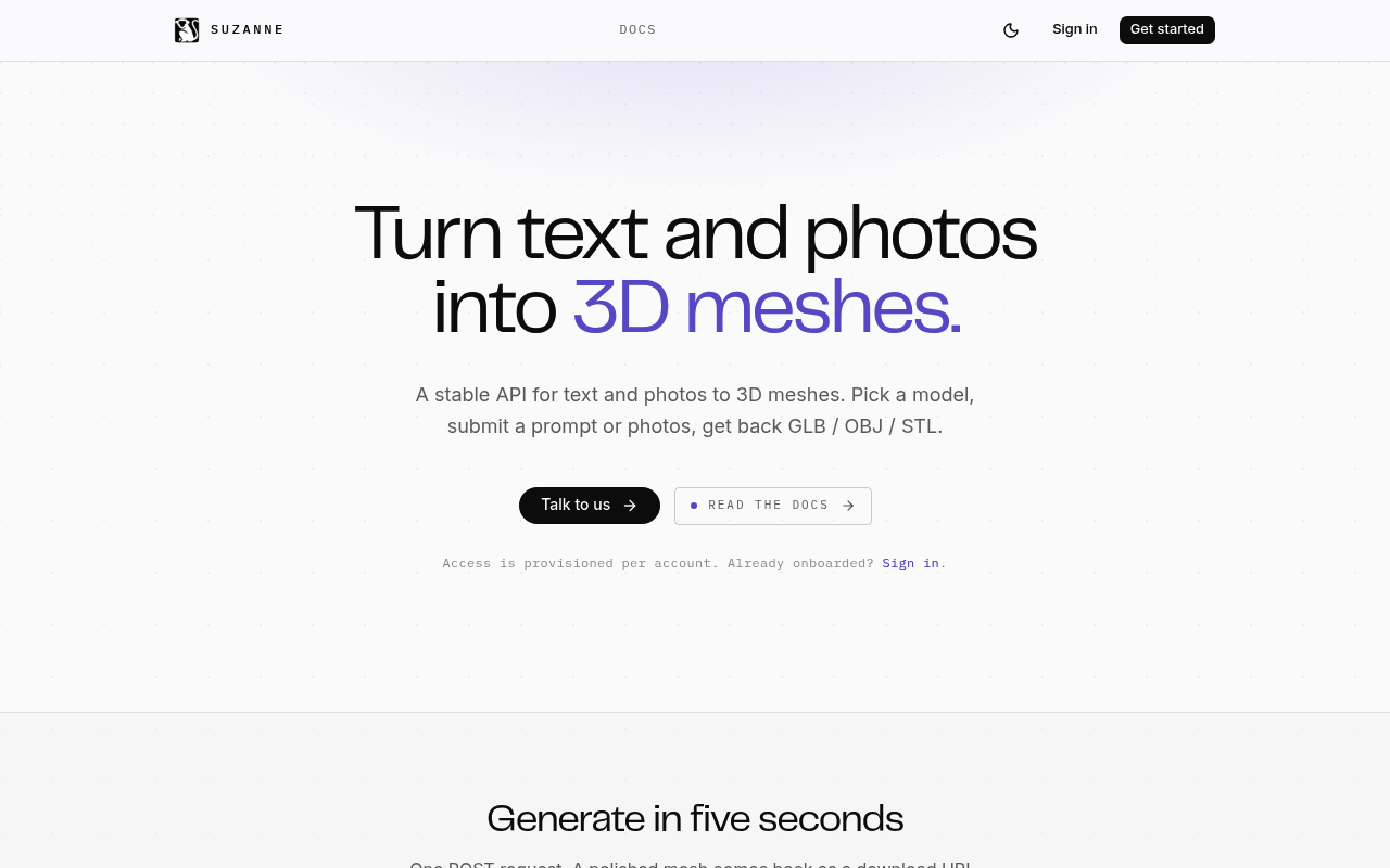 Suzanne website screenshot