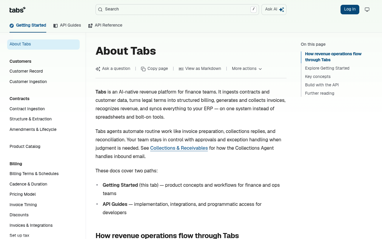 Tabs screenshot