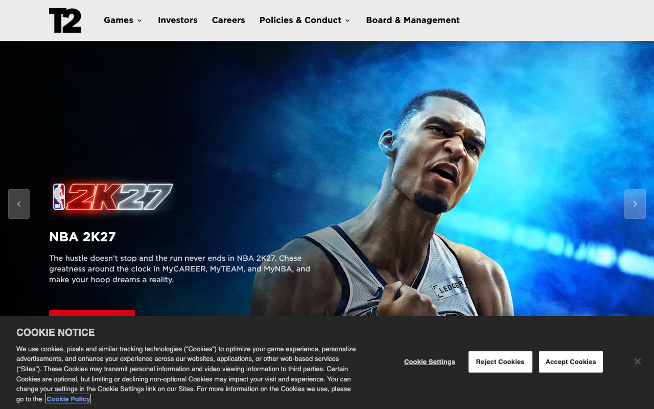 Take-Two Interactive Software screenshot