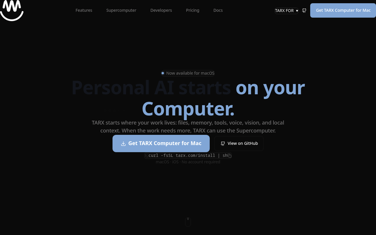 TARXAN website screenshot