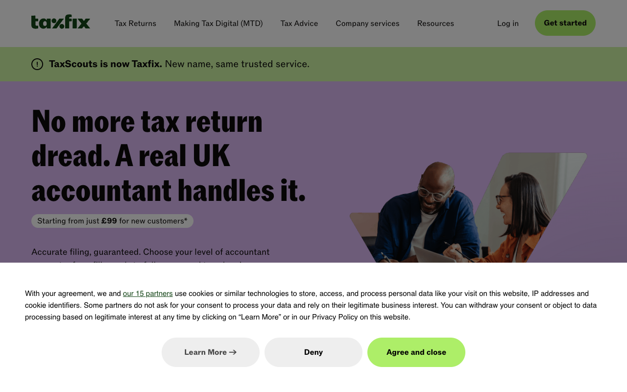 Taxscouts screenshot