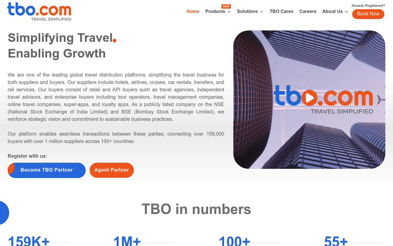 TBO.com screenshot