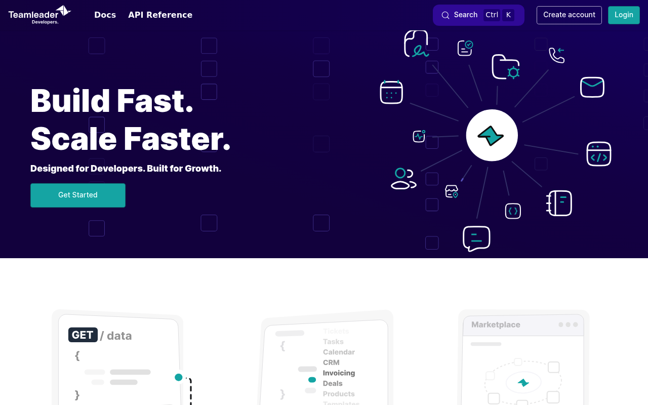 Teamleader website screenshot