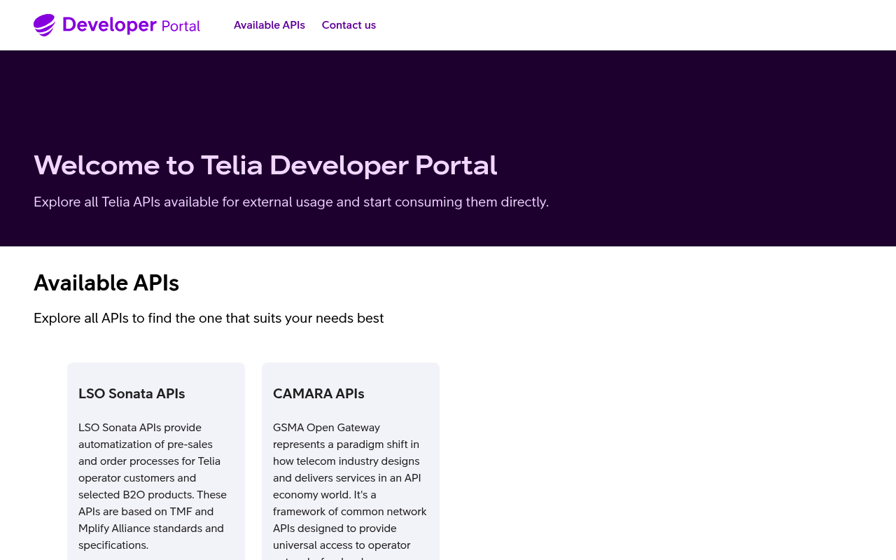 Telia Company screenshot