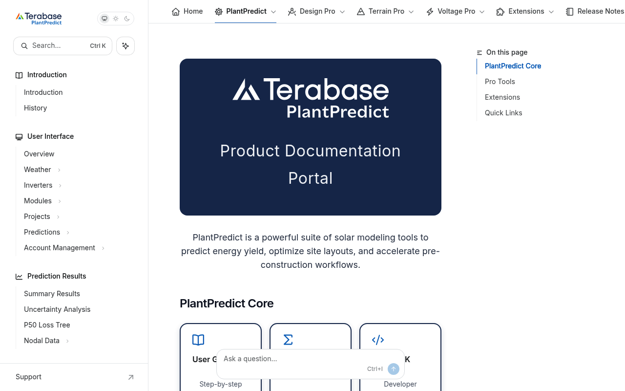 Terabase Energy screenshot