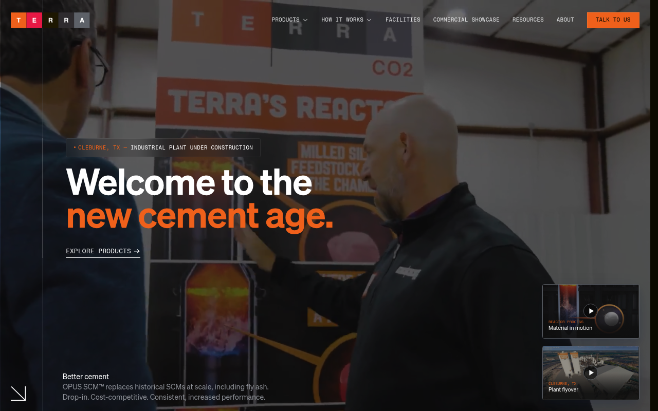 Terra CO2 website screenshot