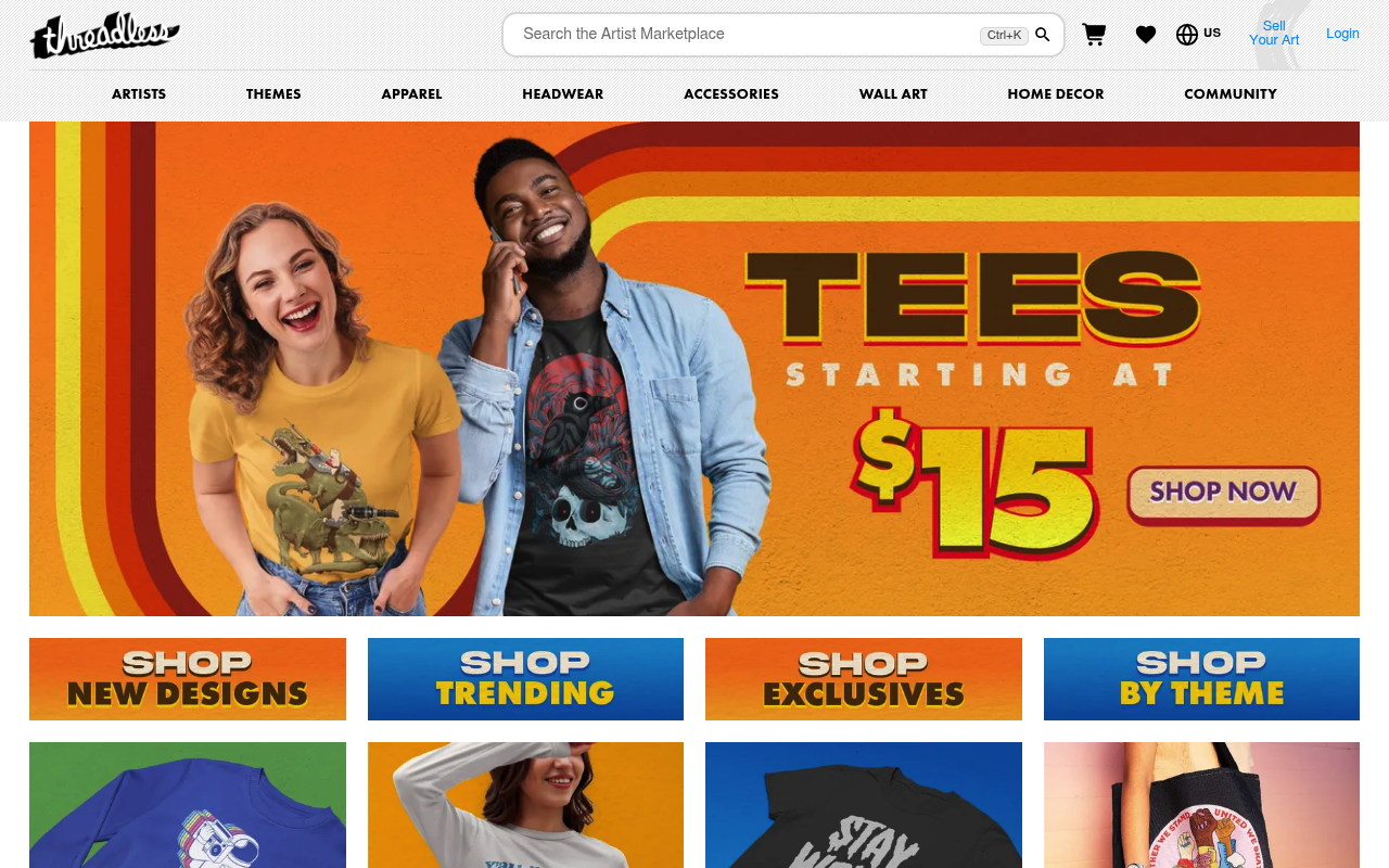 Threadless ( Skinny CM Holdings) screenshot