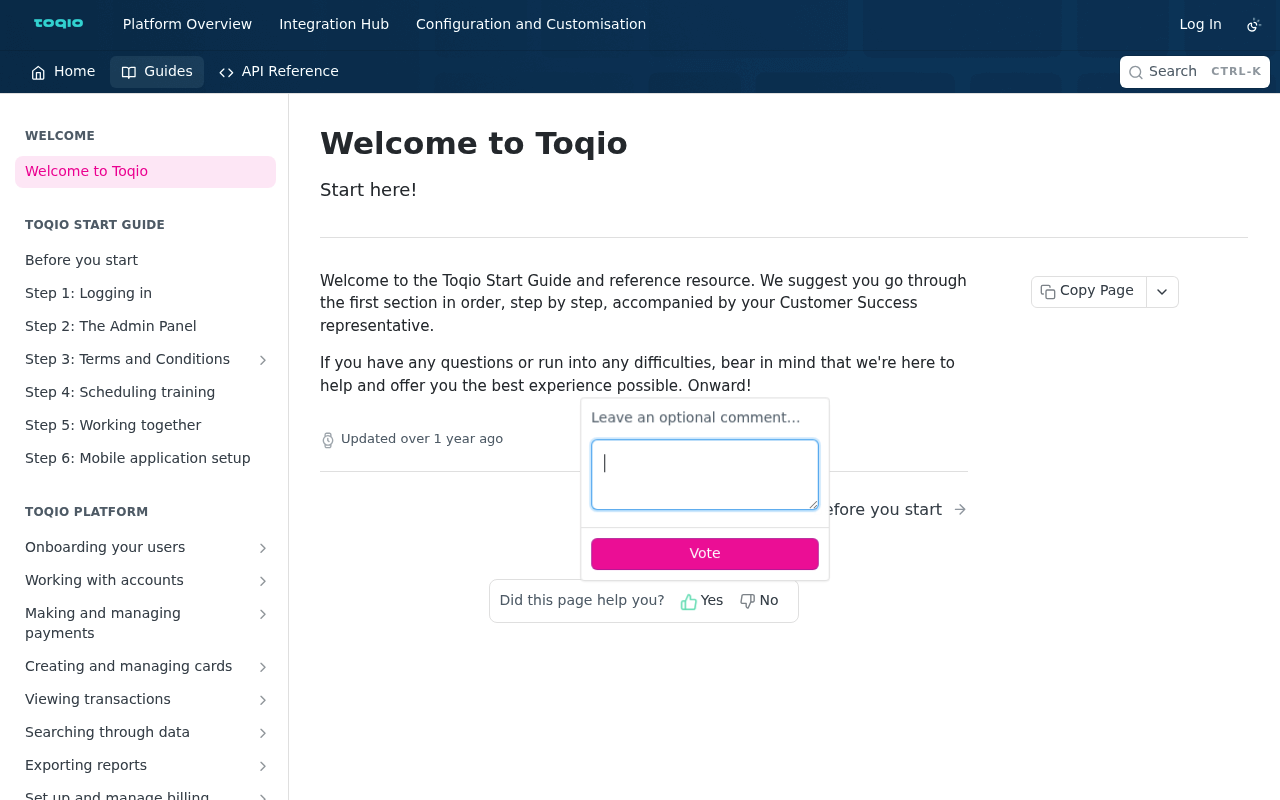 Toqio screenshot