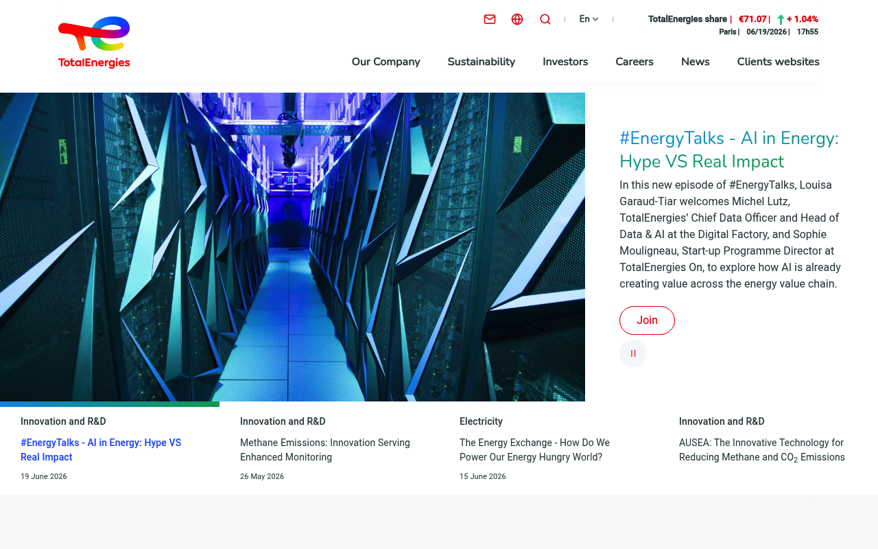 TotalEnergies screenshot