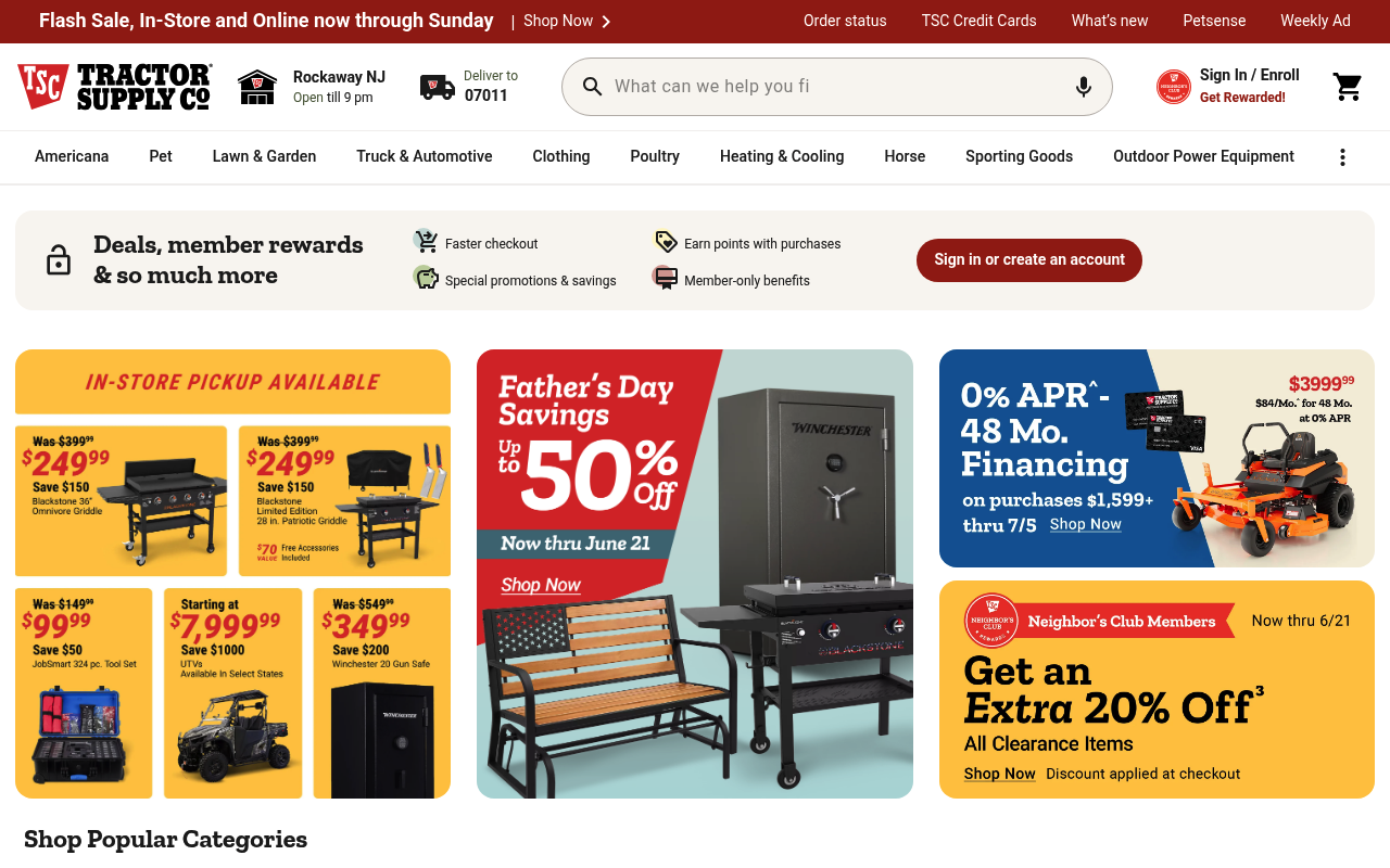Tractor Supply screenshot