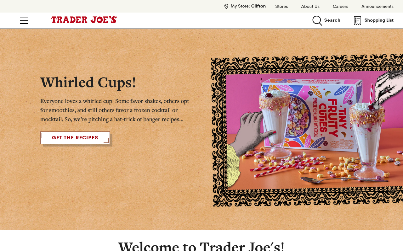 Trader Joe's screenshot