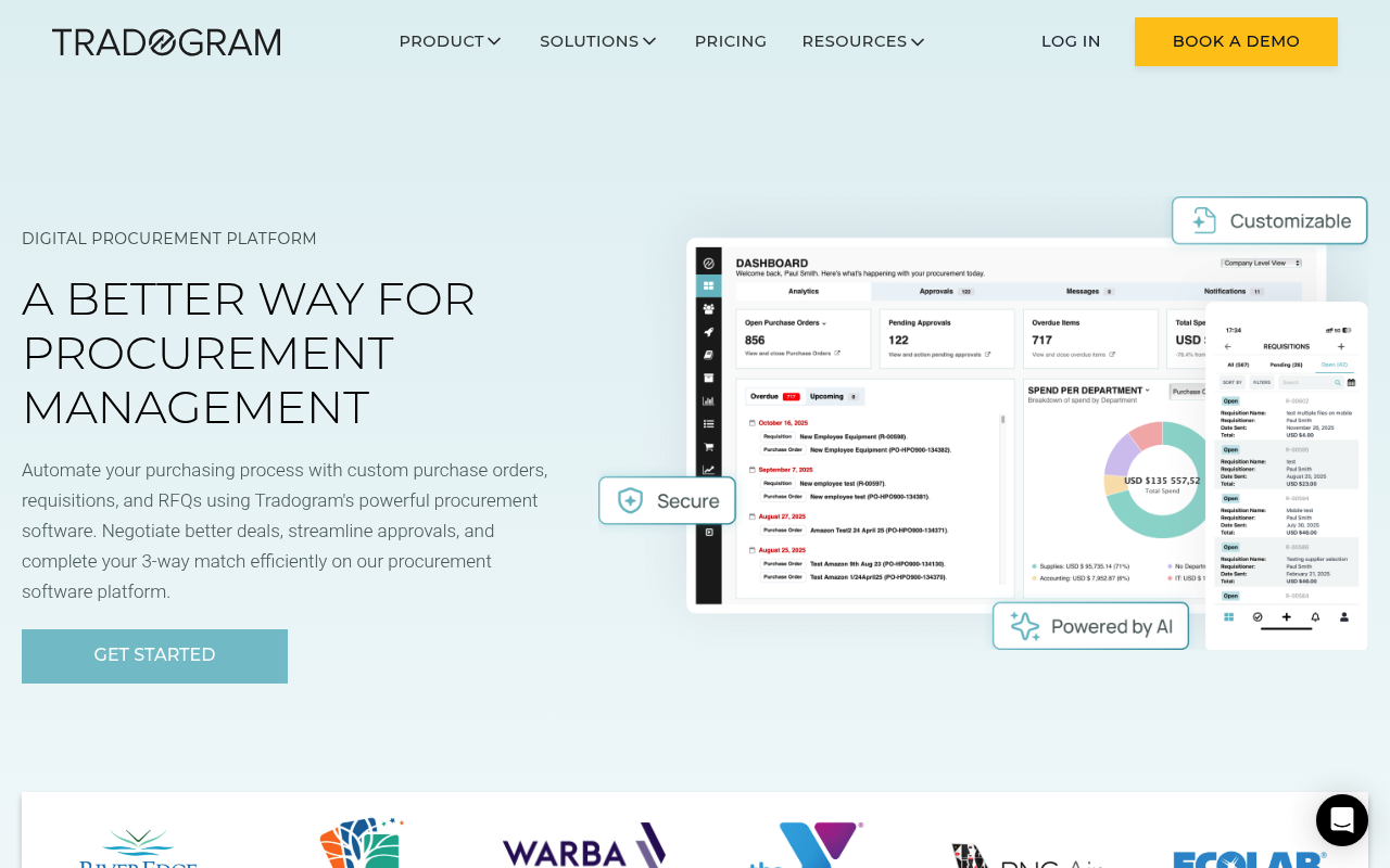 Tradogram screenshot
