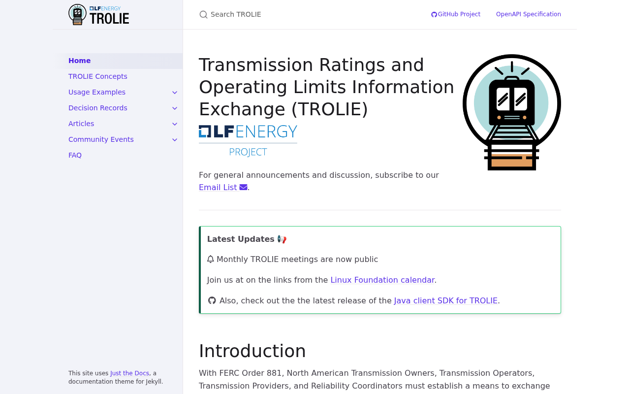 TROLIE website screenshot