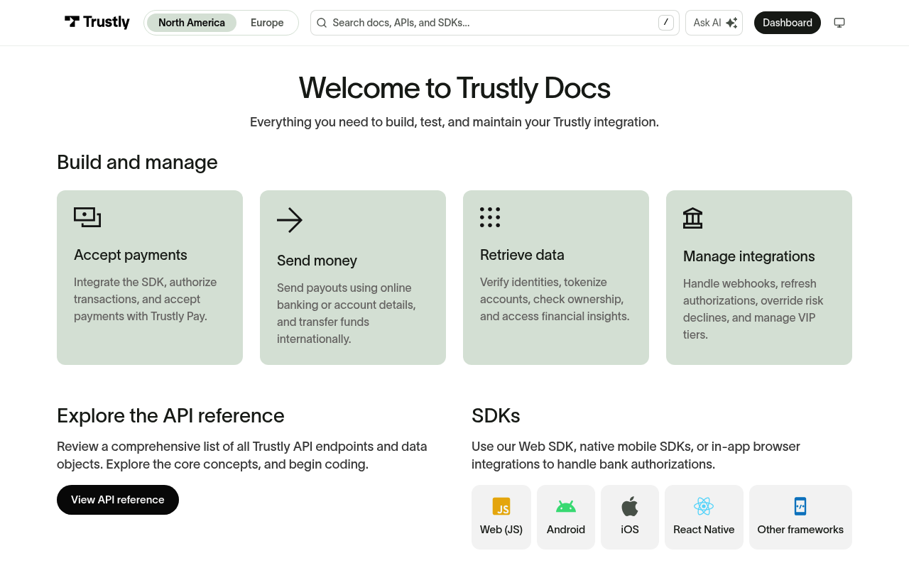 Trustly Group website screenshot