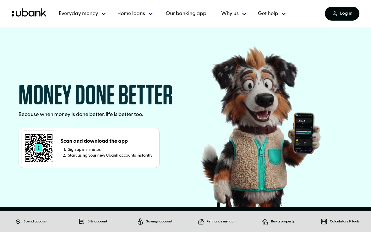 ubank screenshot